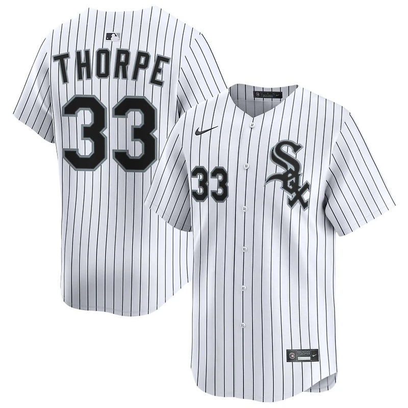 Drew Thorpe Youth Nike White Chicago White Sox Home Custom Limited Jersey