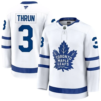 Henry Thrun Men's Fanatics White Toronto Maple Leafs Away Premium Custom Jersey