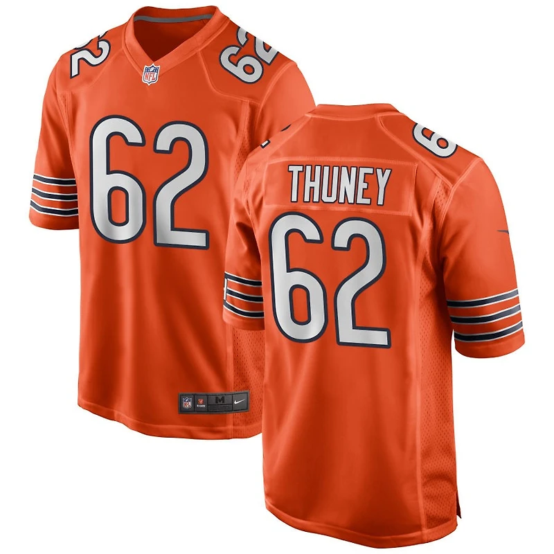 Joe Thuney Men's Nike Orange Chicago Bears Alternate Custom Game Jersey