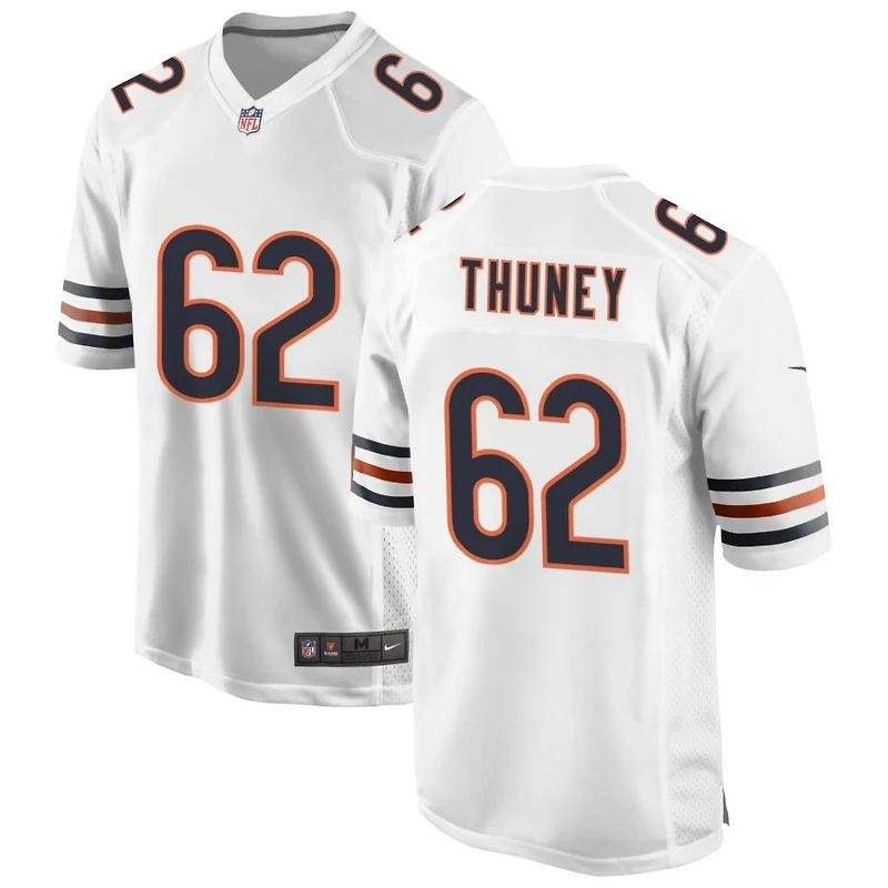 Joe Thuney Men's Nike White Chicago Bears Custom Game Jersey