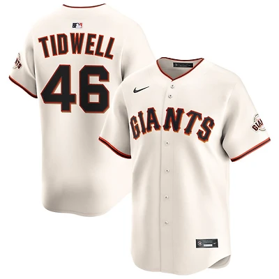 Blade Tidwell Men's Nike Cream San Francisco Giants Home Limited Custom Jersey