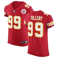 Jerry Tillery Men's Nike Red Kansas City Chiefs Vapor Untouchable Custom Elite Jersey