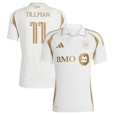 Timothy Tillman Men's adidas  White LAFC 2025 Secondary Replica Custom Jersey