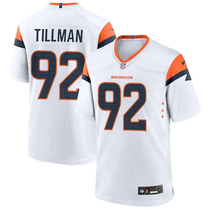 Dondrea Tillman Men's Nike  White Denver Broncos Mile High Collection Custom Game Jersey