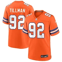 Dondrea Tillman Men's Nike Orange Denver Broncos Mile High Collection 1977 Throwback Custom Game Jersey