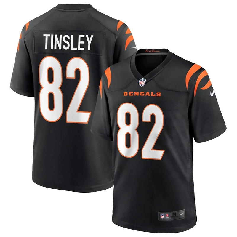 Mitch Tinsley Men's Nike Black Cincinnati Bengals Game Custom Jersey