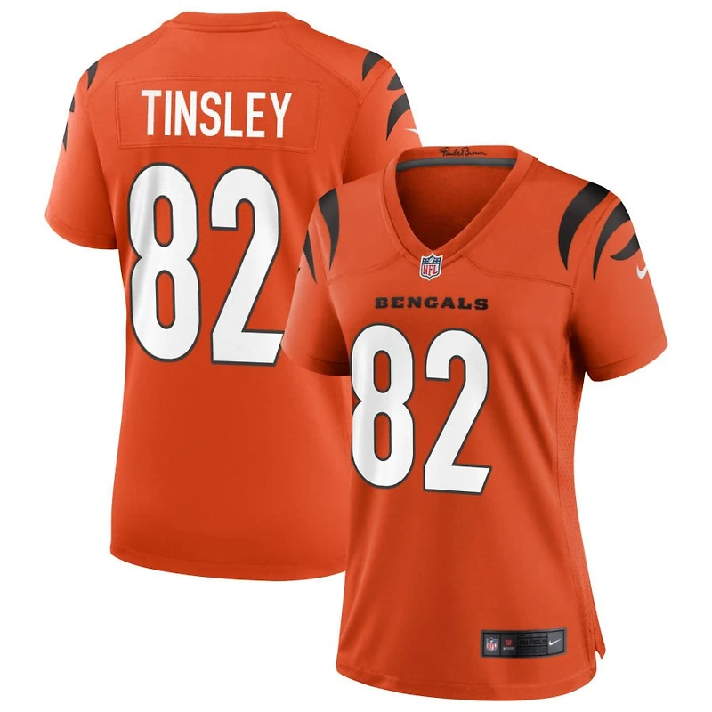 Mitch Tinsley Women's Nike Orange Cincinnati Bengals Alternate Game Custom Jersey