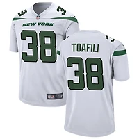 Lawrance Toafili Men's Nike White New York Jets Custom Game Jersey