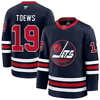 Jonathan Toews Men's Fanatics Navy Winnipeg Jets Alternate Premium Custom Jersey
