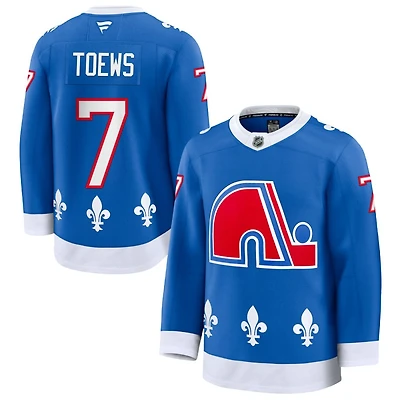 Devon Toews Men's Fanatics Blue Colorado Avalanche Alternate Heritage Premium Custom Jersey