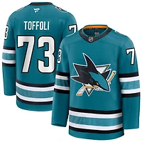 Tyler Toffoli Men's Fanatics Teal San Jose Sharks Home Premium Custom Jersey