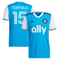 Harry Toffolo Men's adidas Blue Charlotte FC 2022 Primary Replica Custom Jersey