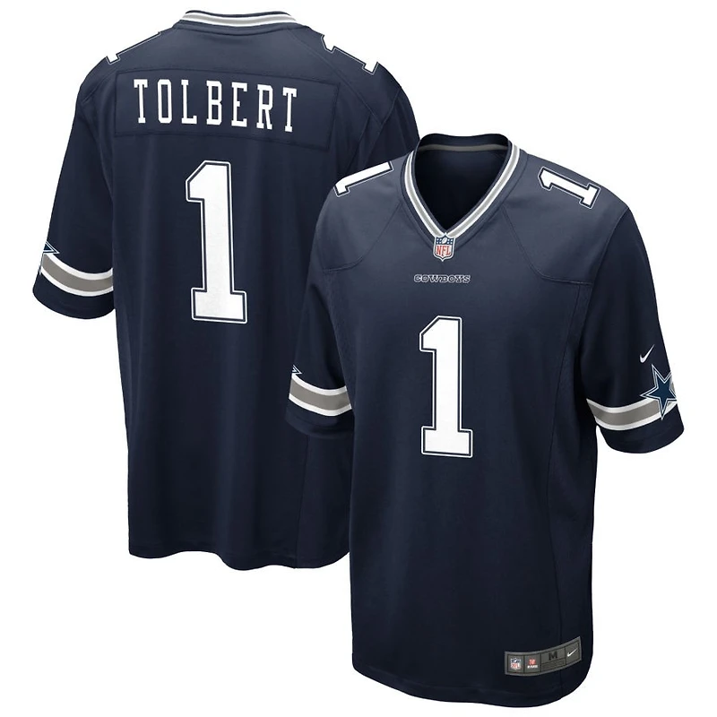 Jalen Tolbert Men's Nike Navy Dallas Cowboys Custom Game Jersey