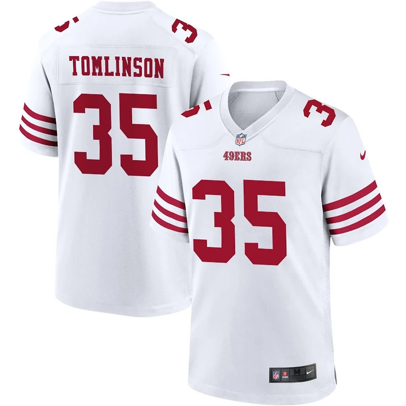 Tre Tomlinson Men's Nike White San Francisco 49ers Game Custom Player Jersey