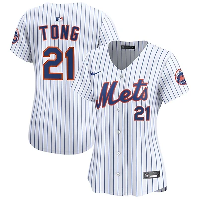 Jonah Tong Women's Nike  White New York Mets Home Limited Custom Jersey