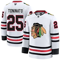 Dominic Toninato Men's Fanatics White Chicago Blackhawks Away Premium Custom Jersey