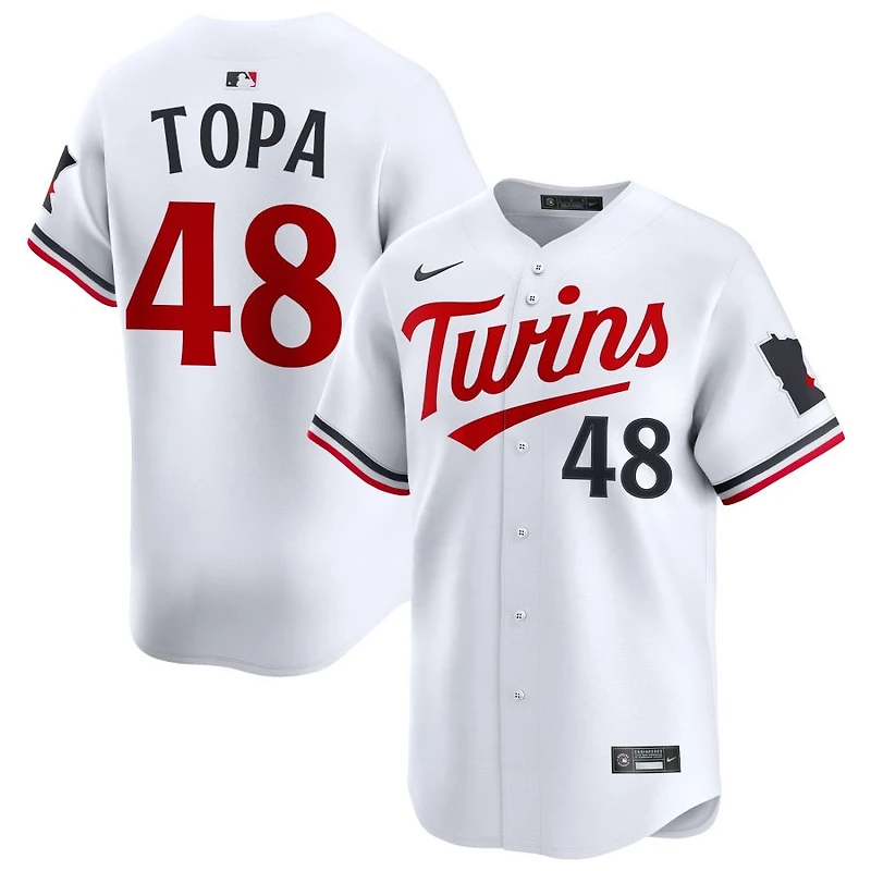 Justin Topa Men's Nike White Minnesota Twins Home Limited Custom Jersey