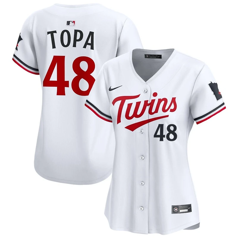 Justin Topa Women's Nike  White Minnesota Twins Home Limited Custom Jersey