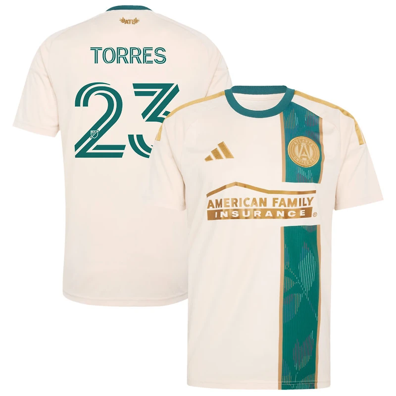 Adyn Torres Men's adidas  Tan Atlanta United FC 2026 Spirit of '96 Replica Custom Jersey