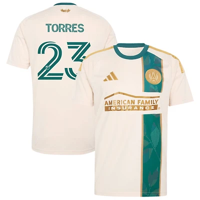 Adyn Torres Men's adidas  Tan Atlanta United FC 2026 Spirit of '96 Replica Custom Jersey