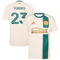 Adyn Torres Men's adidas  Tan Atlanta United FC 2026 Spirit of '96 Replica Custom Jersey