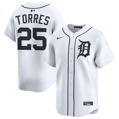 Gleyber Torres Men's Nike White Detroit Tigers Home Limited Custom Jersey