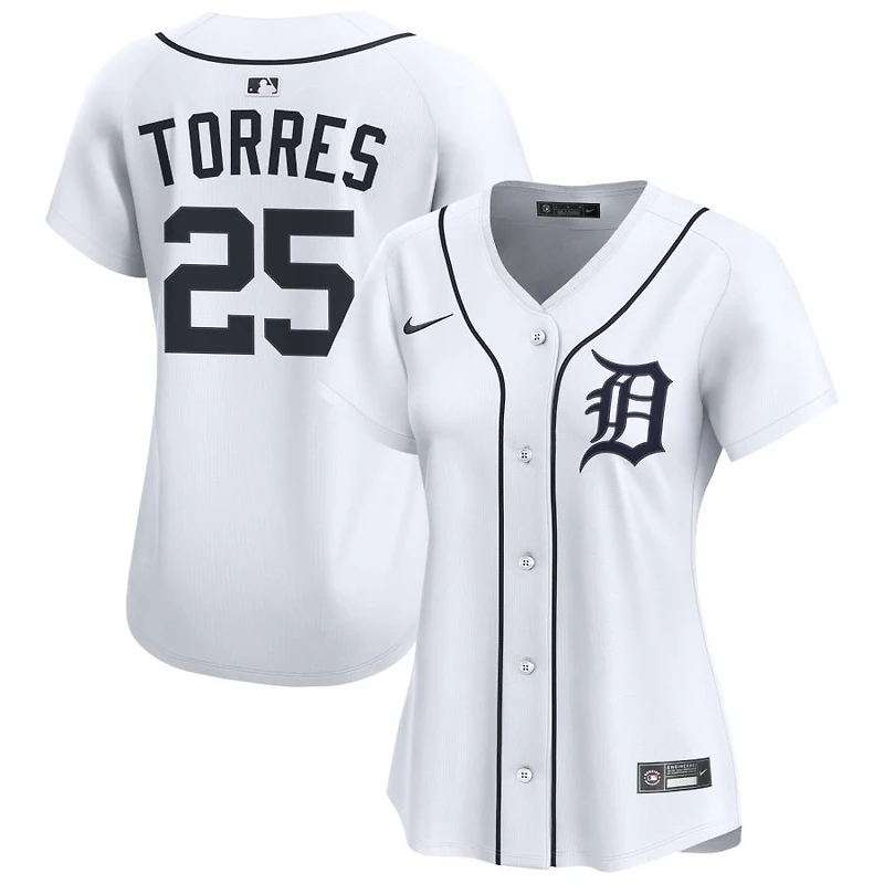 Gleyber Torres Women's Nike White Detroit Tigers Home Limited Custom Jersey