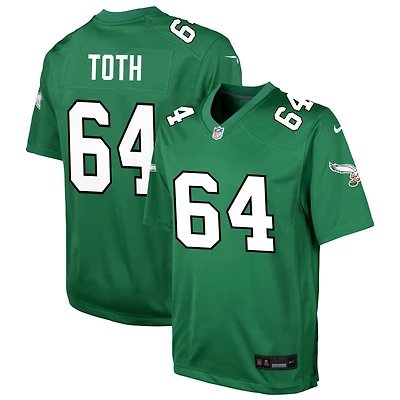 Brett Toth Youth Nike Kelly Green Philadelphia Eagles Alternate Custom Game Jersey