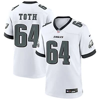 Brett Toth Men's Nike White Philadelphia Eagles Custom Game Jersey