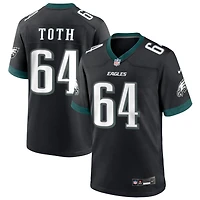 Brett Toth Men's Nike Black Philadelphia Eagles Alternate Custom Game Jersey