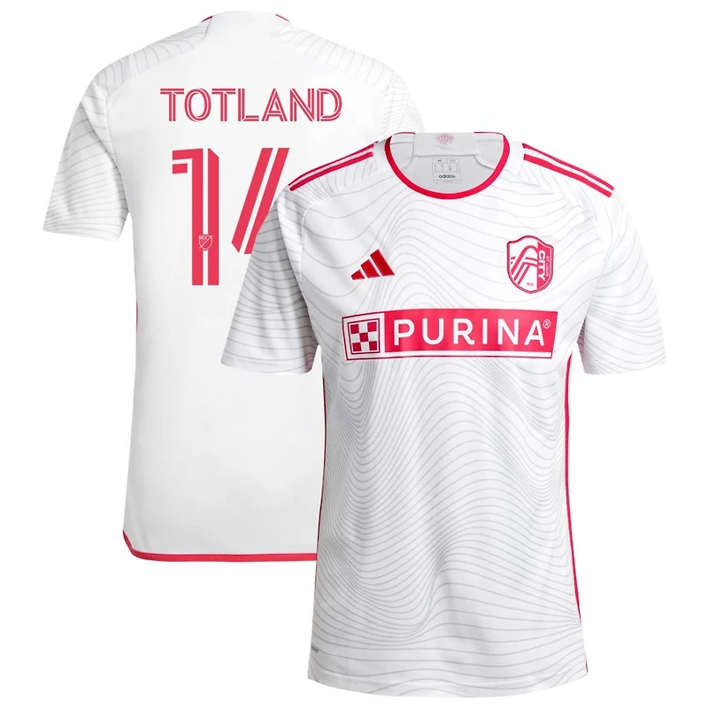 Tomas Totland Men's adidas  White St. Louis City SC 2024 The Confluence Kit Replica Custom Jersey