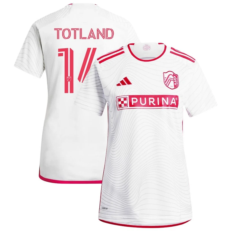Tomas Totland Women's adidas  White St. Louis City SC 2024 The Confluence Kit Replica Custom Jersey
