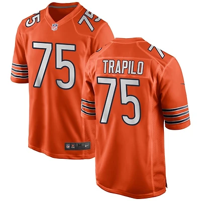 Ozzy Trapilo Men's Nike Orange Chicago Bears Alternate Custom Game Jersey