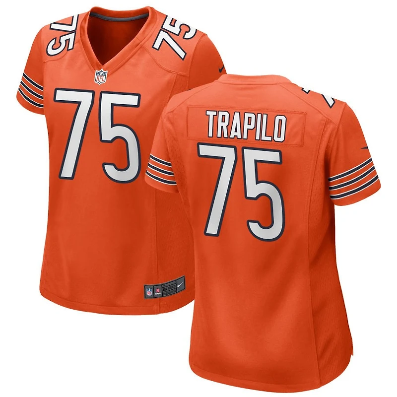 Ozzy Trapilo Women's Nike Orange Chicago Bears Alternate Custom Game Jersey