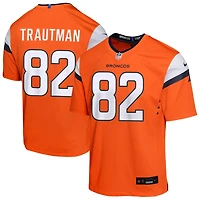 Adam Trautman Youth Nike  Orange Denver Broncos Mile High Collection Custom Game Jersey