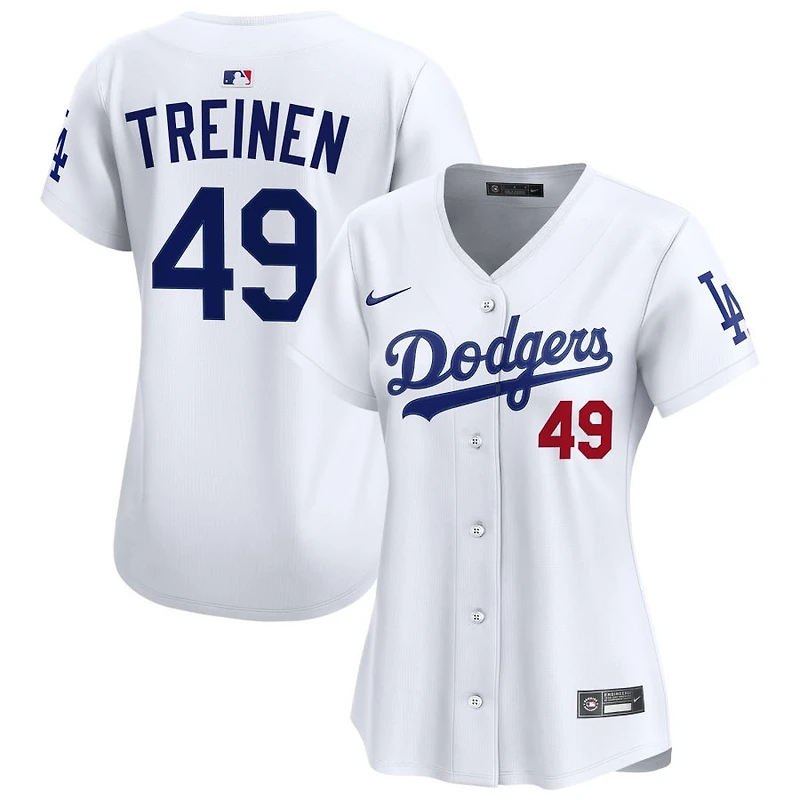 Blake Treinen Women's Nike  White Los Angeles Dodgers Home Limited Custom Jersey