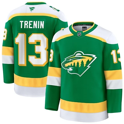 Yakov Trenin Men's Fanatics Green Minnesota Wild Alternate Premium Custom Jersey