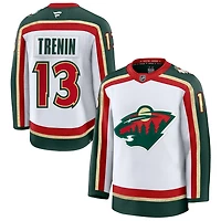 Yakov Trenin Men's Fanatics  White Minnesota Wild 25th Anniversary Premium Custom Jersey