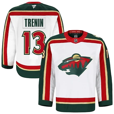 Yakov Trenin Men's Fanatics White Minnesota Wild 25th Anniversary Authentic Pro Custom Jersey