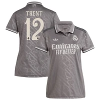 Trent Alexander-Arnold Trent Women's adidas Originals  Charcoal Real Madrid 2024/25 Third Replica Custom Jersey