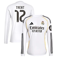 Trent Alexander-Arnold Trent Men's adidas White Real Madrid 2025/26 Home Replica Long Sleeve Custom Jersey