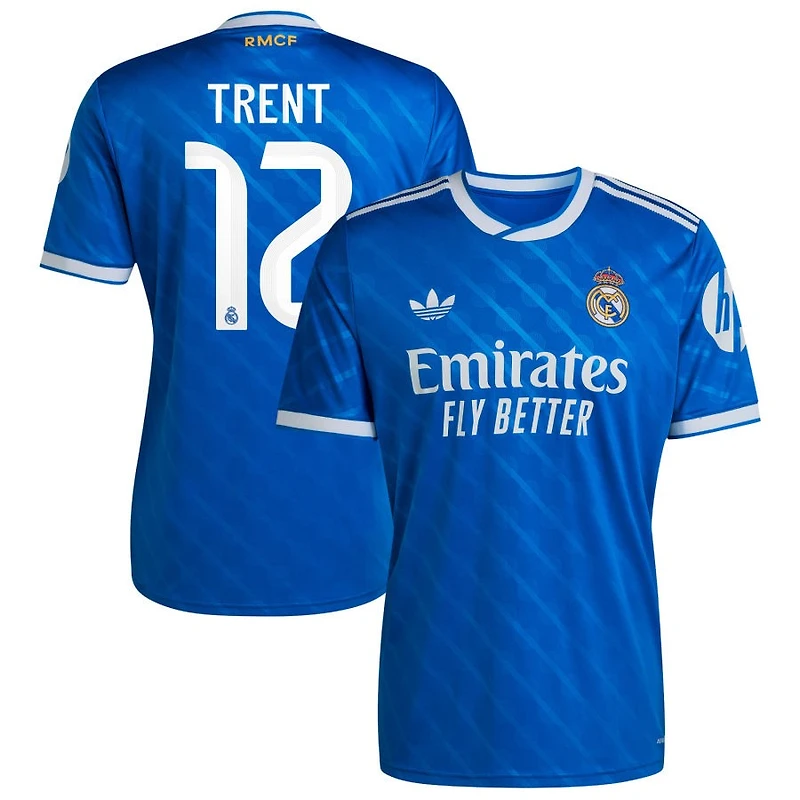 Trent Alexander-Arnold Trent Men's adidas Blue Real Madrid 2025/26 Third Replica Custom Jersey