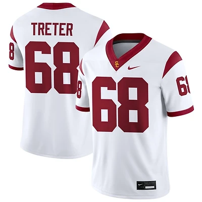 Hayden Treter Men's Nike Cardinal USC Trojans NIL Pick-A-Player Game Jersey
