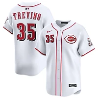 Jose Trevino Men's Nike White Cincinnati Reds Home Limited Custom Jersey