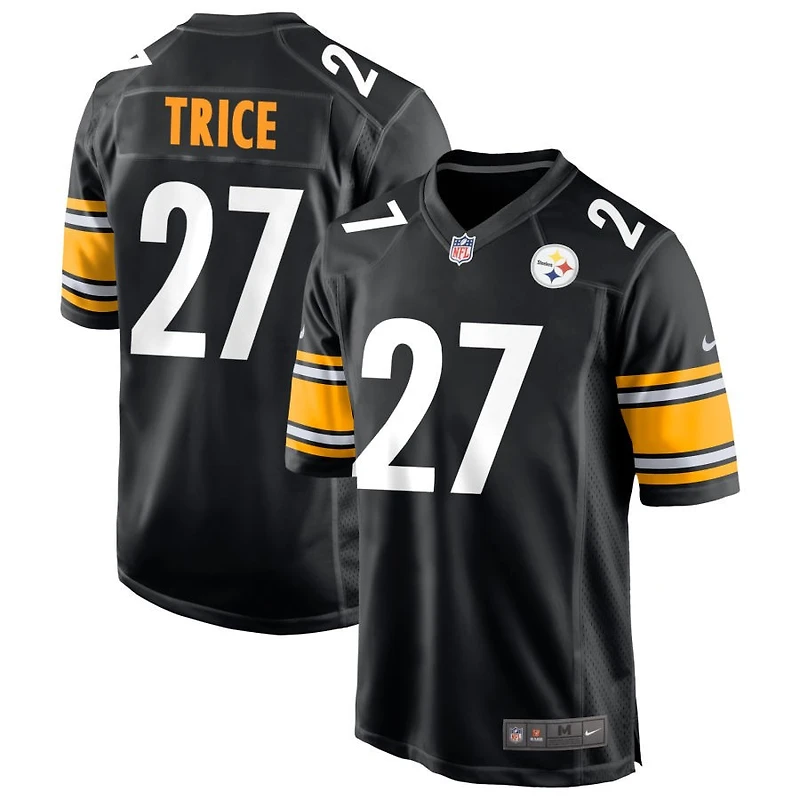 Cory Trice Men's Nike Black Pittsburgh Steelers Game Custom Player Jersey
