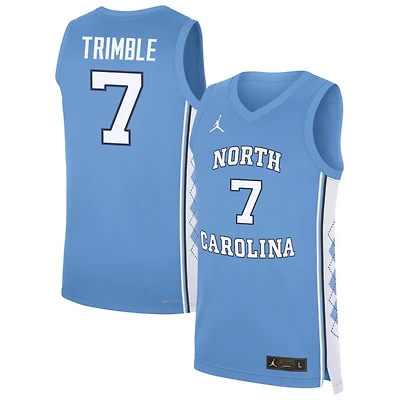 Seth Trimble Men's Jordan Brand Carolina Blue North Carolina Tar Heels NIL Pick-A-Player Men's Basketball Jersey