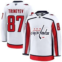 Bogdan Trineyev Men's Fanatics White Washington Capitals Away Premium Custom Jersey