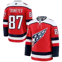Bogdan Trineyev Men's Fanatics  Red Washington Capitals Alternate Premium Custom Jersey