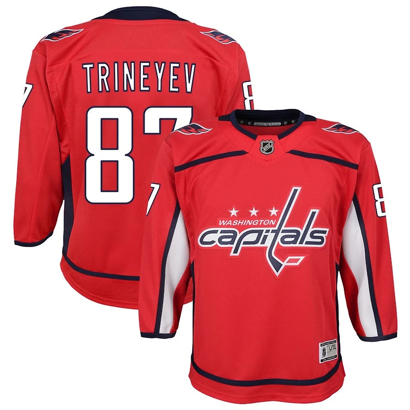 Bogdan Trineyev Youth Red Washington Capitals Home Custom Premier Jersey