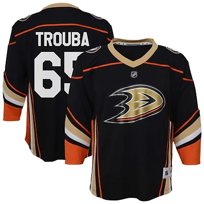 Jacob Trouba Youth  Black Anaheim Ducks Home Replica Custom Jersey